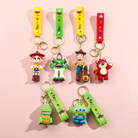 Gantungan Kunci Toy Story Grosir Figur PVC 3D Woody Jessie Rex Mr.Potato Head Gantungan Kunci Anime Lucu Dekorasi Ransel Hadiah
