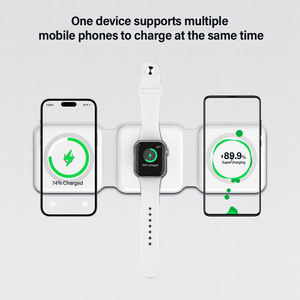 Недорогое в мире Беспроводное зарядное устройство 3 в 1 для iPhone и Smartwatch и для Airpods PD plader с выходной мощностью 10 Вт - Product Image 3