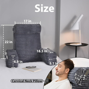 Coussin de lecture en forme de U, coussin de dossier en mousse compressée, support portable pour enfants et adultes - Product Image 2