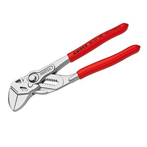 For KNIPEX 250 mm Adjustable Pipe <b>Pliers</b> <b>Wrench</b> Carbon Steel with Soft Grip Plastic Handle Serrated Jaw Surface for Industrial U - Product Image 1