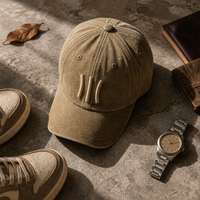 Topi Snapback Retro Street dengan Bordir 3D Puff, Topi Baseball Berpuncak, Pinggiran Datar, Vintage Wash, Logo Custom, Supplier Grosir