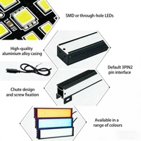 Barre lumineuse LED à vision industrielle, indice de protection IP54, angle de faisceau de 90°, dimmable, pour la lecture de codes QR et de codes-barres 1D