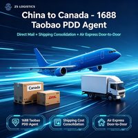 Agent d'approvisionnement Alibaba 1688 Taobao PDD, consolidation de fret aérien DDP Chine-Canada, transitaire porte-à-porte