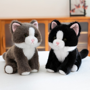 All'ingrosso simpatico gatto pigro di simulazione peluche realistico gatto imbottito animale PP cotone riempimento Stress sollievo per le occasioni di compleanno - Product Image 2
