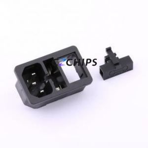 RT-C14B-D20-13-R AC Power Connector Through hole Component (THT) Connector IEC 320-C14 1 3 Panel Mount - Product Image 1