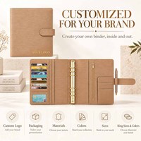 Hongbo Best Selling A5 Saffiano Epi Leather Ring Binder A5 Daily/Weekly Agenda Planner Bundle As Gift Box