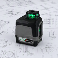 Mini niveau laser électronique portable à 5 lignes pour carrelage, plafond, menuiserie et travaux de construction intérieure