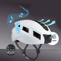 Casque intelligent IA pour vélo et trottinette avec caméra et clignotants, connectable à la lecture et à la commande vocale