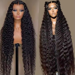 <strong>Wholesale</strong> 40 Inch Glueless Full Hd Lace <strong>Wig</strong>,Deep Wave Brazilian <strong>Human</strong> <strong>Hair</strong> Lace Front <strong>Wigs</strong>,Raw Remy Cuticle Aligned <strong>Hair</strong> <strong>Wig</strong> - Product Image 2