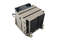 Dissipateur thermique pour processeur FEZCOOL LGA2011-R16 avec base en aluminium et 4 caloducs, 12V 4 broches PWM, radiateur de refroidissement pour processeur de serveur PC