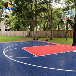 Suelo Deportivo Profesional para Canchas de Baloncesto Interiores, de Plástico Entrelazado de Alta Densidad, Impermeable y Antideslizante para Gimnasios - Product Image 1