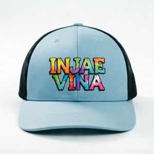 Elegante Gorra de Béisbol de Malla de 6 Paneles con Estampado, Ligera y Transpirable, con Hebilla Ajustable, Perfecta para Actividades al Aire Libre - Product Image 1