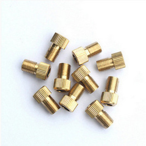 อะแดปเตอร์วาล์วล้อจักรยานยี่ห้อ Yueli รุ่น BG-1710 แบบฝรั่งเศสเป็นอเมริกัน ตัวเชื่อมทองแดง ลายเส้นแนวตั้ง ติดตั้งง่าย - Product Image 3