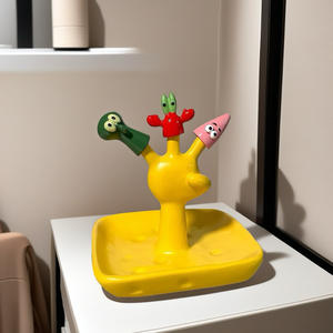 Dessin animé série créatif doigt manchon entrée clé support de rangement maison anneau bijoux petits ornements cadeau - Product Image 3