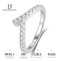 Bague de couple en argent S925 plaqué rhodium avec moissanite ronde certifiée VVS, testée au stylo de vérification, fournisseur de bijoux en gros
