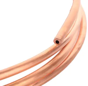 Copper Grade 99.9% Min Cu 0,40-1,80mm Thickness ACR Heating System Coper Tube/ Copper Pipe