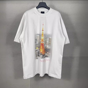T-shirt vintage ample à manches courtes, imprimé dessin animé, effet délavé, anti-humidité, édition limitée Tokyo, nouvelle collection été 2026, marque B haut de gamme <span class=keywords><strong>Paris</strong></span> - Product Image 3