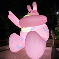 Dessin animé gonflable Anime modèle gonflable Moon Mall grande poupée mascotte modèle lumineux fleur poupée d'amour