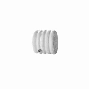 ANTIQUE LINE - SET DI 2 TERMINALI PER TENDA MOD. Cappello Colore Bianco-Beige - Product Image 1