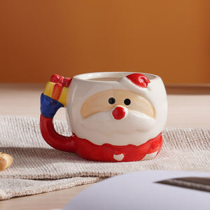 Peralatan makan keramik Pot teh dekoratif baru keramik Natal cangkir teh kendi susu dengan pegangan - Product Image 2