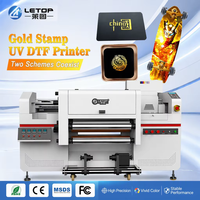 Imprimante DTF UV automatique LETOP 60CM rouleau à rouleau pour impression professionnelle de logos, autocollants, feuilles d'or et d'argent