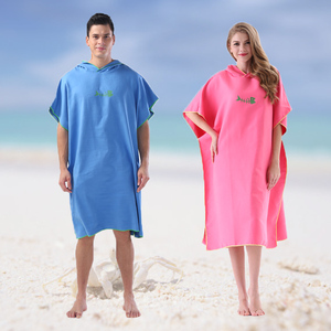 Peignoir de plage en microfibre personnalisé à capuche pour adultes, design turc tropical compressé jetable, pas cher, amusant et élégant - Product Image 2
