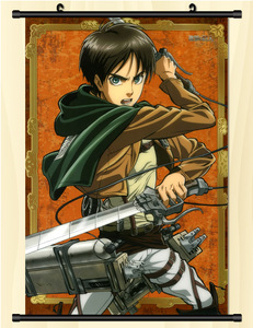 Pósteres y Pancartas Impermeables <span class=keywords><strong>de</strong></span> Anime AOT Titan Eren Jaeger <span class=keywords><strong>de</strong></span> Alta Calidad, 60*90cm, 60 Colores - Product Image 4