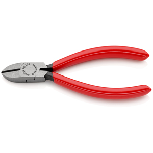 KNIPEX 70 01 125 EAN Coupe-côtés recouverts de résine synthétique atramentisée noire 125 mm - Product Image 1