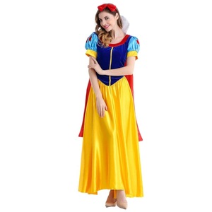 Disfraz de Blancanieves para mujer con capa, talla grande, disfraz de cosplay para Halloween, traje para actuación en escenario, tallas S a 4XL - Product Image 3