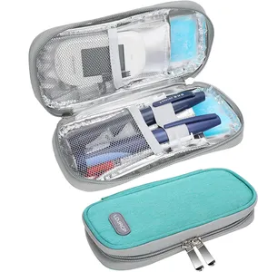 Benutzer definierte Medikamenten lagerung Wärme isolierter Kühl beutel Insulin Pen Box Kleine Diabetiker Organisieren Sie Kühltaschen Travel Insulin Case