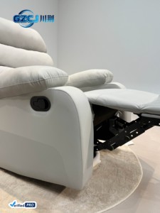 Promotion : Fauteuil inclinable en cuir de style européen moderne pour salon, avec pieds en fer écologiques, en forme de L - Product Image 6