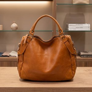 Bolso de Mano para Mujer, 100% Cuero Genuino, Hecho a Mano, de Alta Calidad, para Uso Diario, Duradero, Ligero, Impermeable, con Cierre de Gran Capacidad - Product Image 5