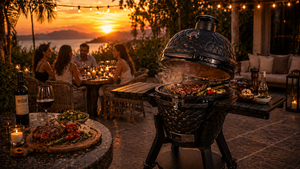 AUPLEX Parrilla Kamado Joe de Cerámica Premium de 18 Pulgadas, <span class=keywords><strong>Asador</strong></span> de Carbón <span class=keywords><strong>para</strong></span> Cocinar al Aire Libre en Jardín o <span class=keywords><strong>Patio</strong></span> - Product Image 5