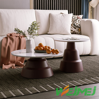 Ensemble de meubles modernes de luxe nordique, meubles durables pour chambre à coucher, salon, table basse ronde design