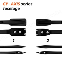 GY-Axis Black Advance Fuselage Hydrofoil Accessoires 600mm Advance Fuse 644mm 765mm Fuselage Aluminium Surfing Foil Equipment