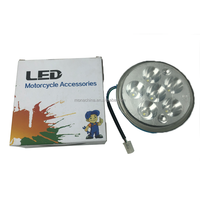 Phare de moto 6 LED haute puissance avec anneau halo RGB et lumière de position avant blanche pour tricycle Bajaj Re