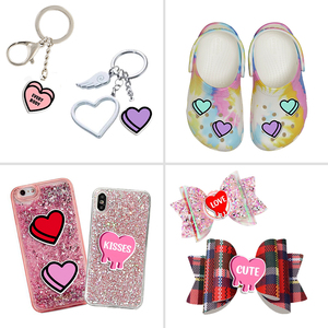 Decorazioni in Resina per San Valentino, Cuori e Angeli Fatti a Mano per Cover di Telefoni - Product Image 2