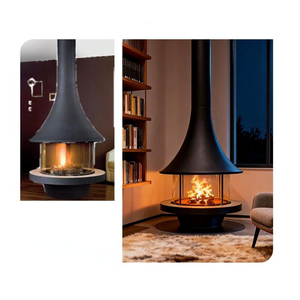 Отдельностоящий декоративный камин с реалистичным пламенем для дома, улицы и отелей с английским дисплеем - Product Image 2