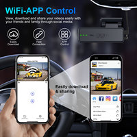 BMAX BV60 Black Box Dashcam met WiFi 4K+1080P parkeermodus nachtzicht voor- en achtercamera's en G-sensor voor auto