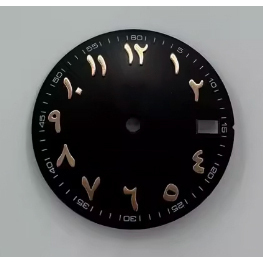 28.5mm Roman <b>Scale</b> Green Luminous Dial for NH35 NH36 <b>Mechanical</b> Watches Watch Parts Accessory - Product Image 5