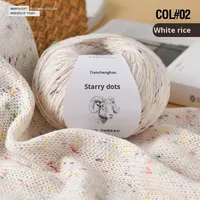 Fil de laine teinté couleur étoilée pour tricot et crochet DIY fait main, pour manteaux, pulls, écharpes, bonnets, vente en gros JC-066 Hebei