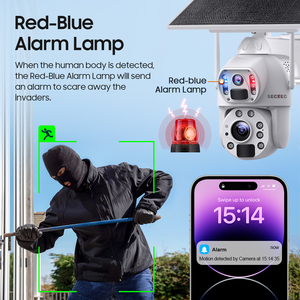 Ai kim loại 4k ống kính kép 10W 30x zoom 4G năng lượng mặt trời máy ảnh tự động theo dõi 20100mAh Pin máy ảnh IP66 kép PIR CCTV an ninh <span class=keywords><strong>IP</strong></span> <span class=keywords><strong>Camera</strong></span> - Product Image 4