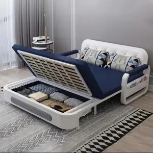 节省空间储物智能折叠沙发家具柔性可伸展小功能金属织物改造沙发椅床