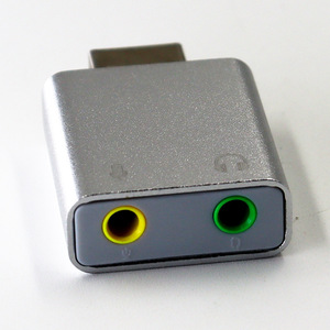Aluminum <b>Usb</b> 7.1 Sound Card External For Laptop Desktop <b>Plug</b> And Play Audio Adapter - Product Image 4