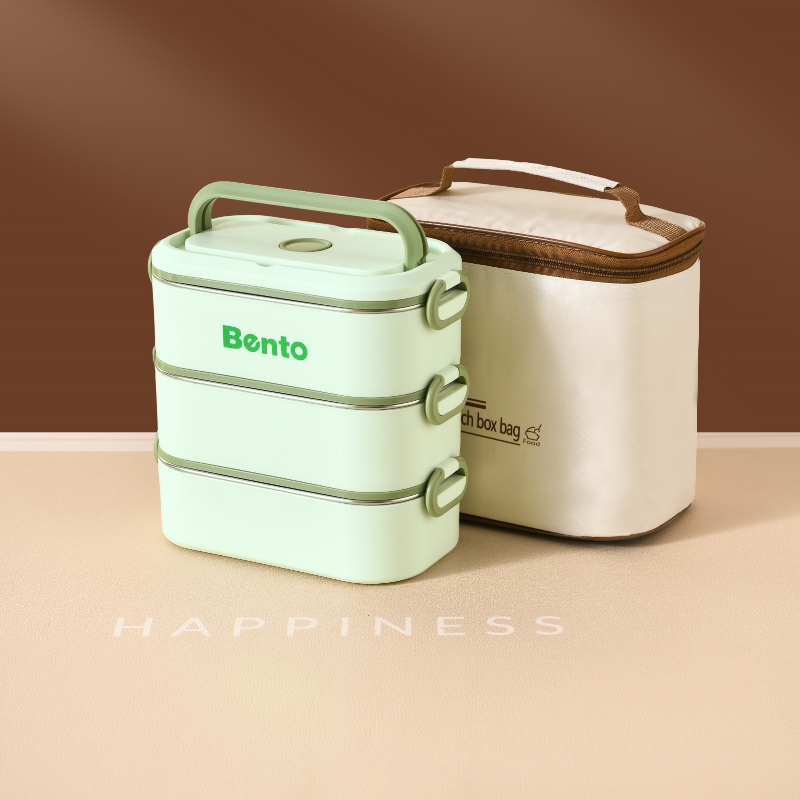 green-3 tier with bag