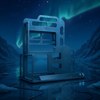 Socooler Professional Esports Competitions SOC-AP-360-Y Mid Tower Aluminum Alloy Dual Cooling PC Gamer OPEN Case Side Panel