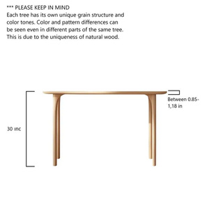 Table console en bois de hêtre faite à la main, meuble d'appoint moderne pour entrée, meuble d'entrée pour salon, design à pieds stables - Product Image 4