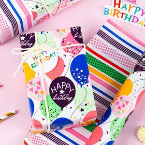 Papel de Regalo para Globos de Cumpleaños, Papel de Arte Revestido de Doble Cara para Envolver Regalos y Manualidades - Product Image 2