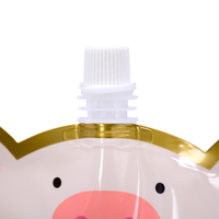 Sacs en plastique Mylar brillants personnalisés de forme irrégulière réutilisables avec logo personnalisé, pochette à bec verseur de 500g pour lessive pour bébé
