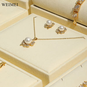 WEIMEI microfibre beige bijoux présentoir ensemble accessoires d'affichage bijoux présentoir ensemble pour bijouterie - Product Image 6